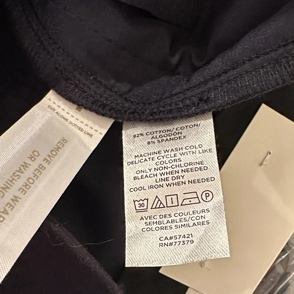 NWT Ann Taylor The Ankle Midrise Pants, Dark Navy, 10 Curvy, Office Workwear - Picture 14 of 14